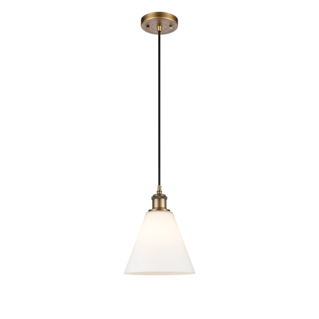 Innovations Ballston 516-1P-BB-GBC-81-LED Pendant Light - Brushed Brass