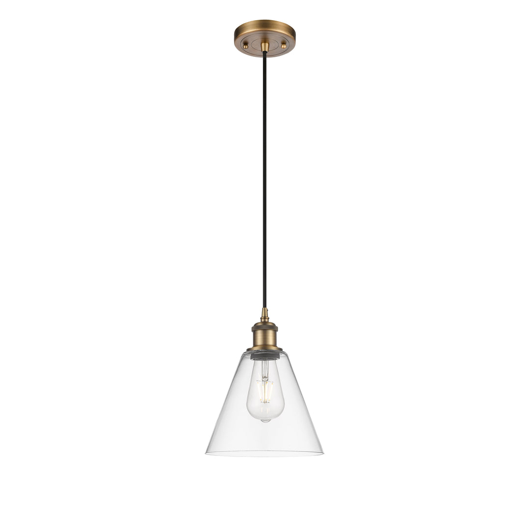 Innovations Ballston 516-1P-BB-GBC-82 Pendant Light - Brushed Brass
