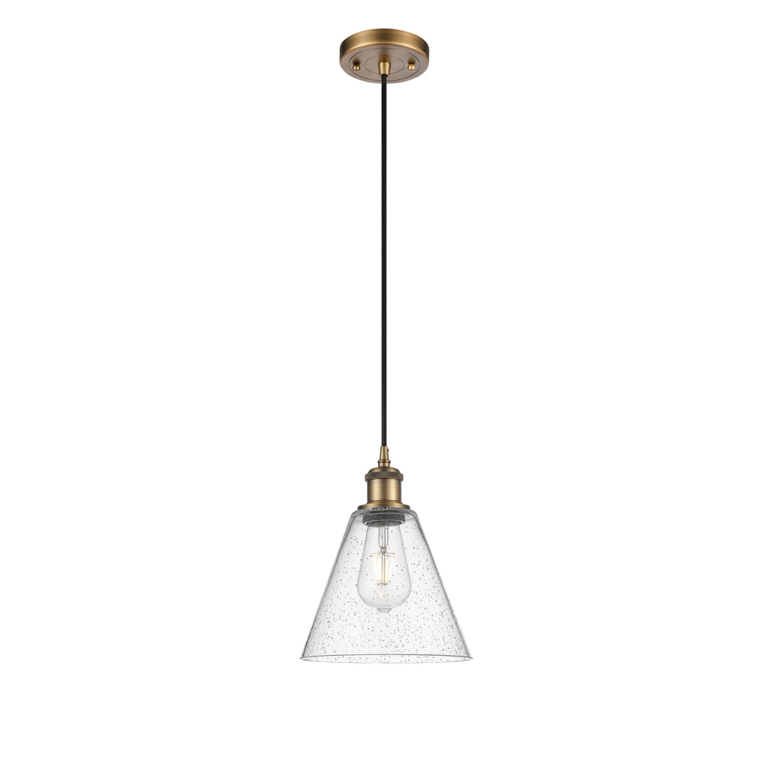 Innovations Ballston 516-1P-BB-GBC-84 Pendant Light - Brushed Brass