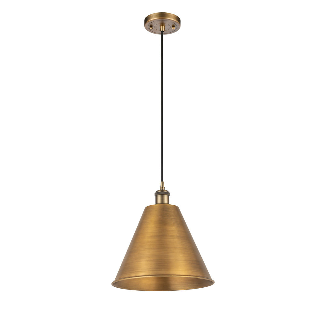 Innovations Ballston 516-1P-BB-MBC-12-BB Pendant Light - Brushed Brass
