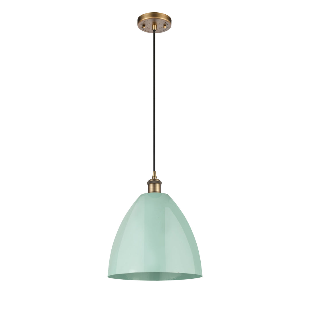 Innovations Ballston 516-1P-BB-MBD-12-SF Pendant Light - Brushed Brass