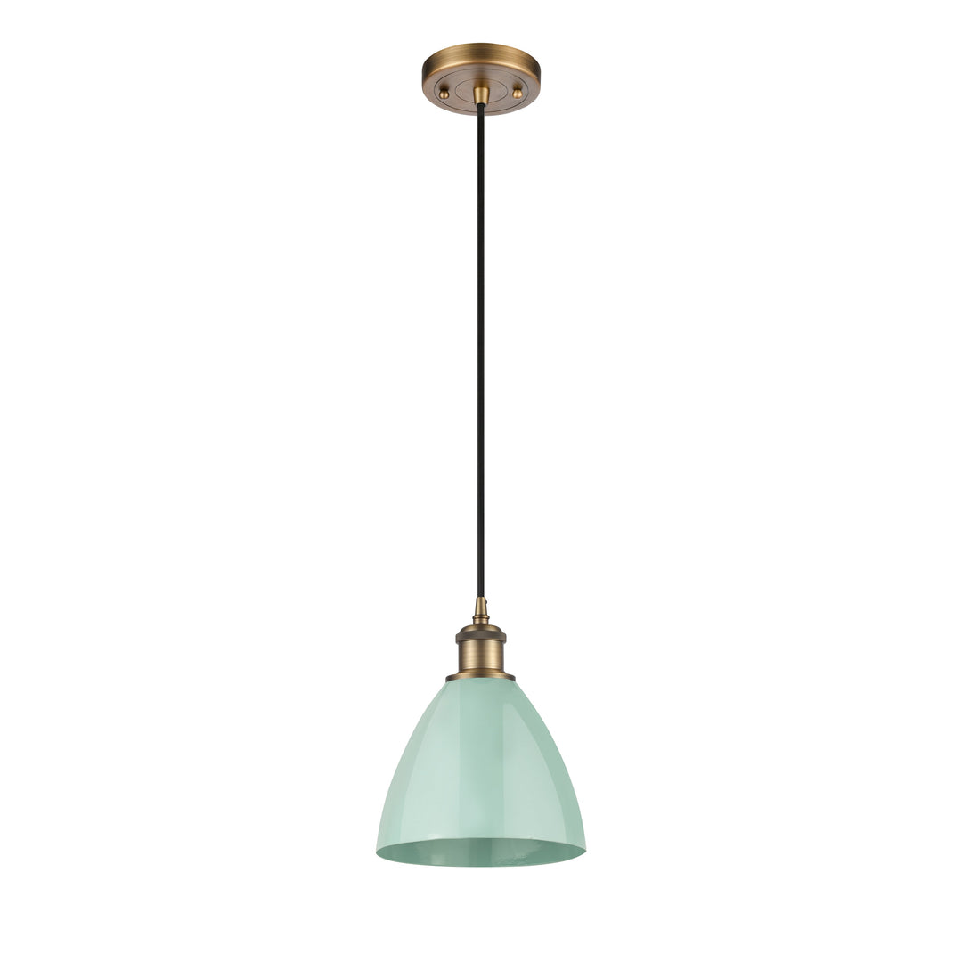 Innovations Ballston 516-1P-BB-MBD-75-SF-LED Pendant Light - Brushed Brass