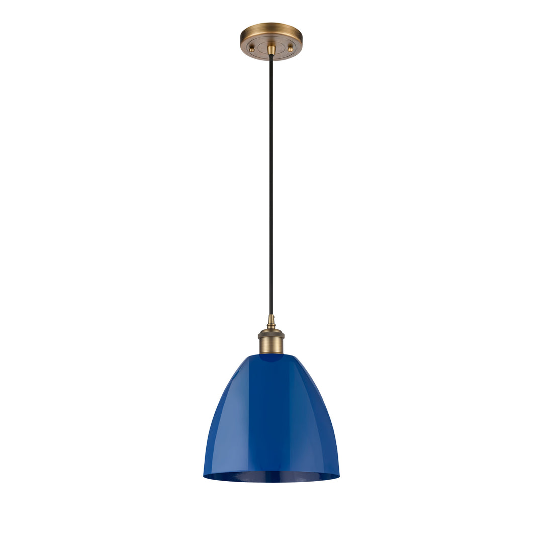 Innovations Ballston 516-1P-BB-MBD-9-BL-LED Pendant Light - Brushed Brass