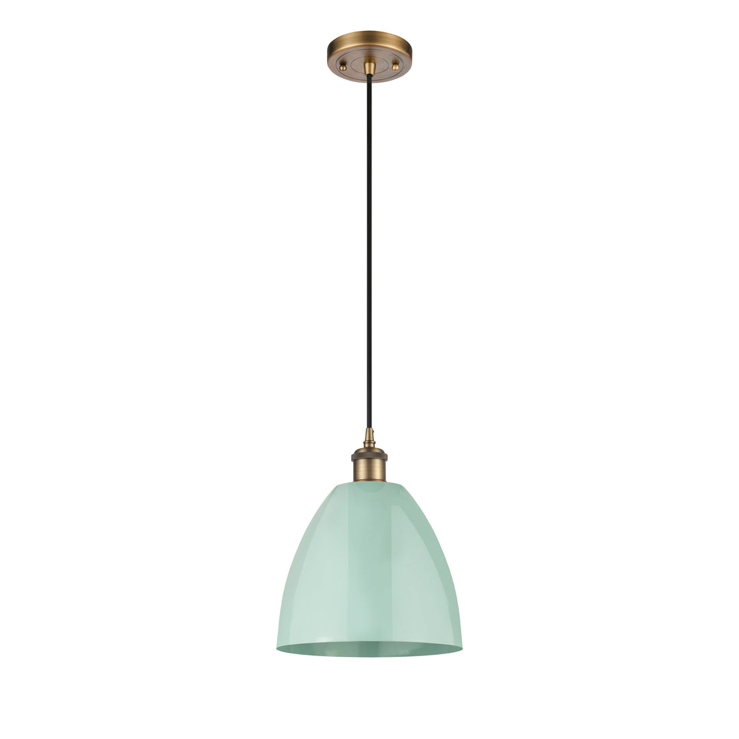Innovations Ballston 516-1P-BB-MBD-9-SF Pendant Light - Brushed Brass