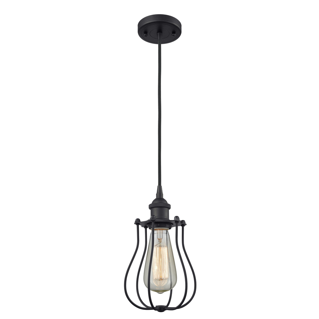 Innovations Austere 516-1P-BK-CE513-BK-LED Pendant Light - Matte Black