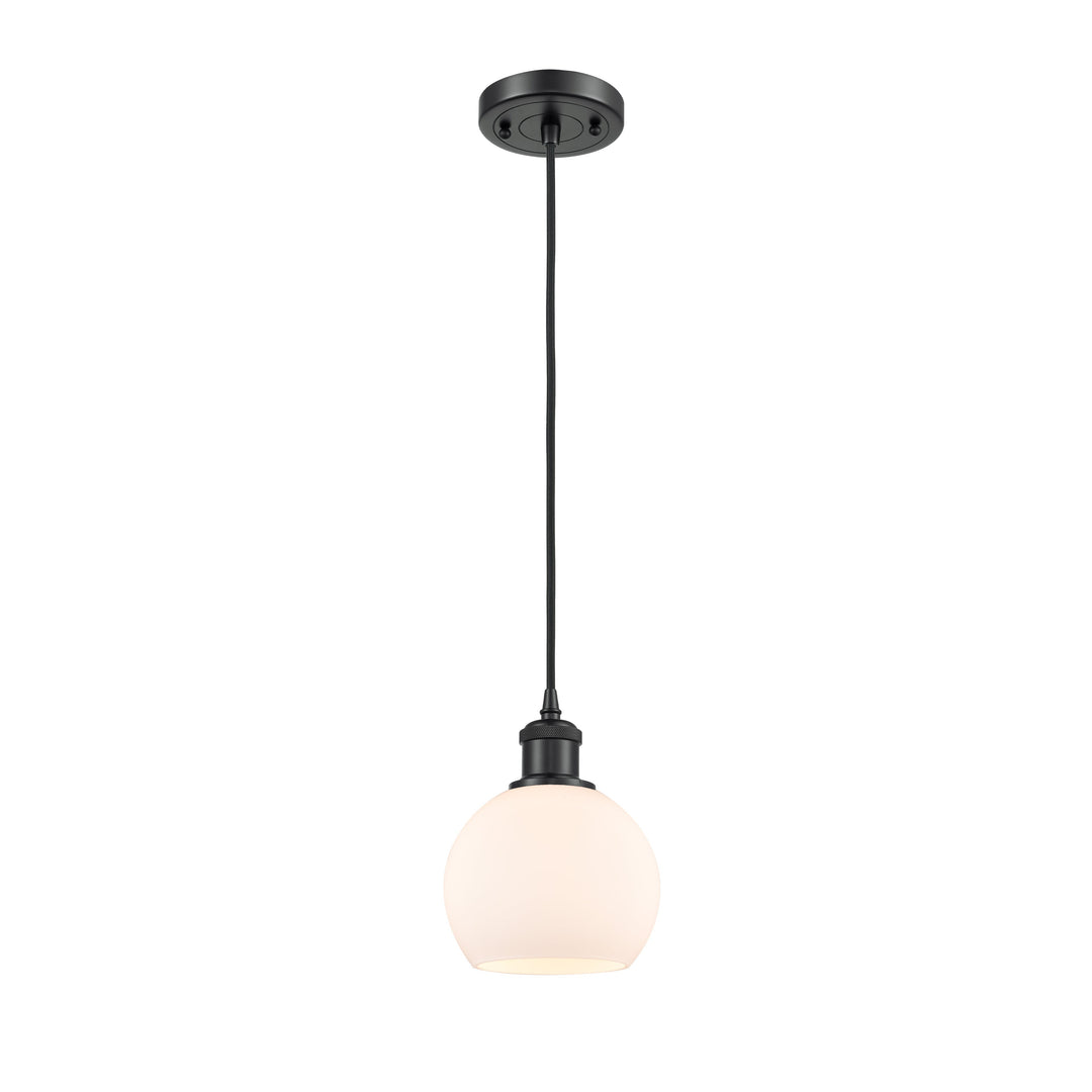 Innovations Ballston 516-1P-BK-G121-6 Pendant Light - Matte Black