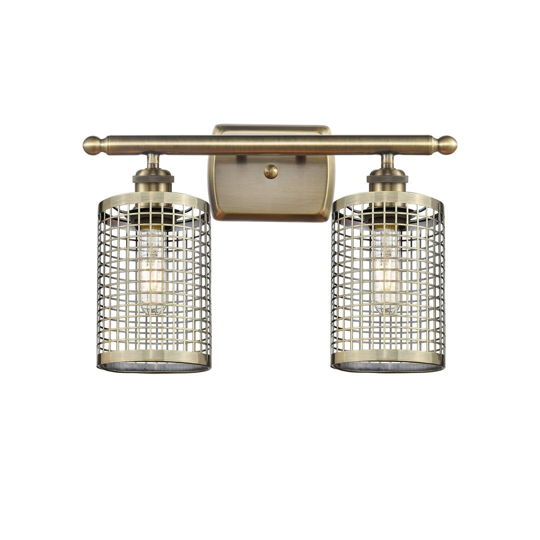 Innovations Downtown Urban 516-2W-AB-M18-AB Bath Vanity Light 16 in. wide - Antique Brass