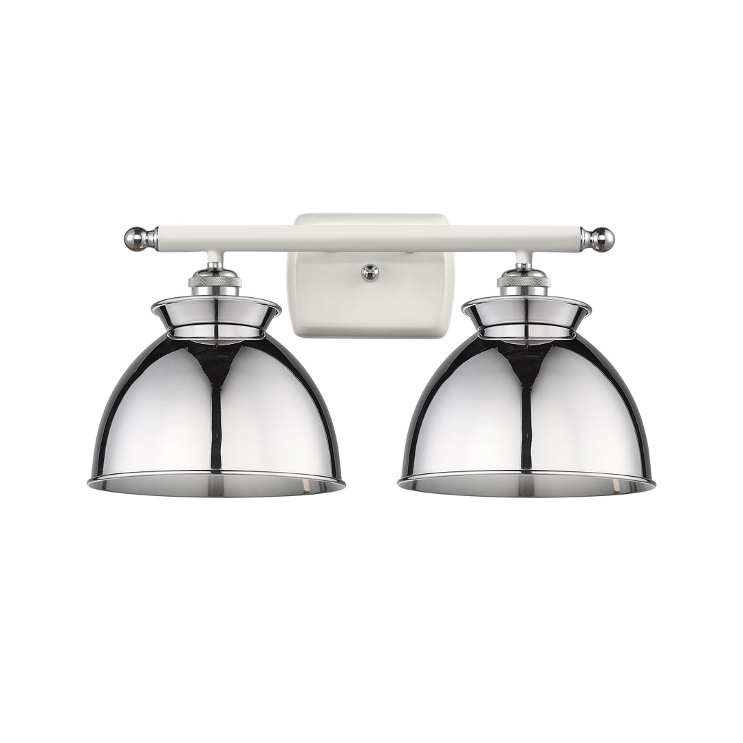 Innovations Downtown Urban 516-2W-WPC-M14-PC Bath Vanity Light 18 in. wide - White and Polished Chrome