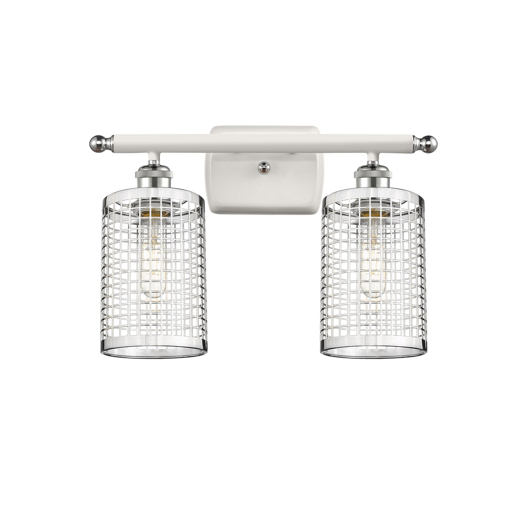 Innovations Downtown Urban 516-2W-WPC-M18-PC Bath Vanity Light 16 in. wide - White and Polished Chrome