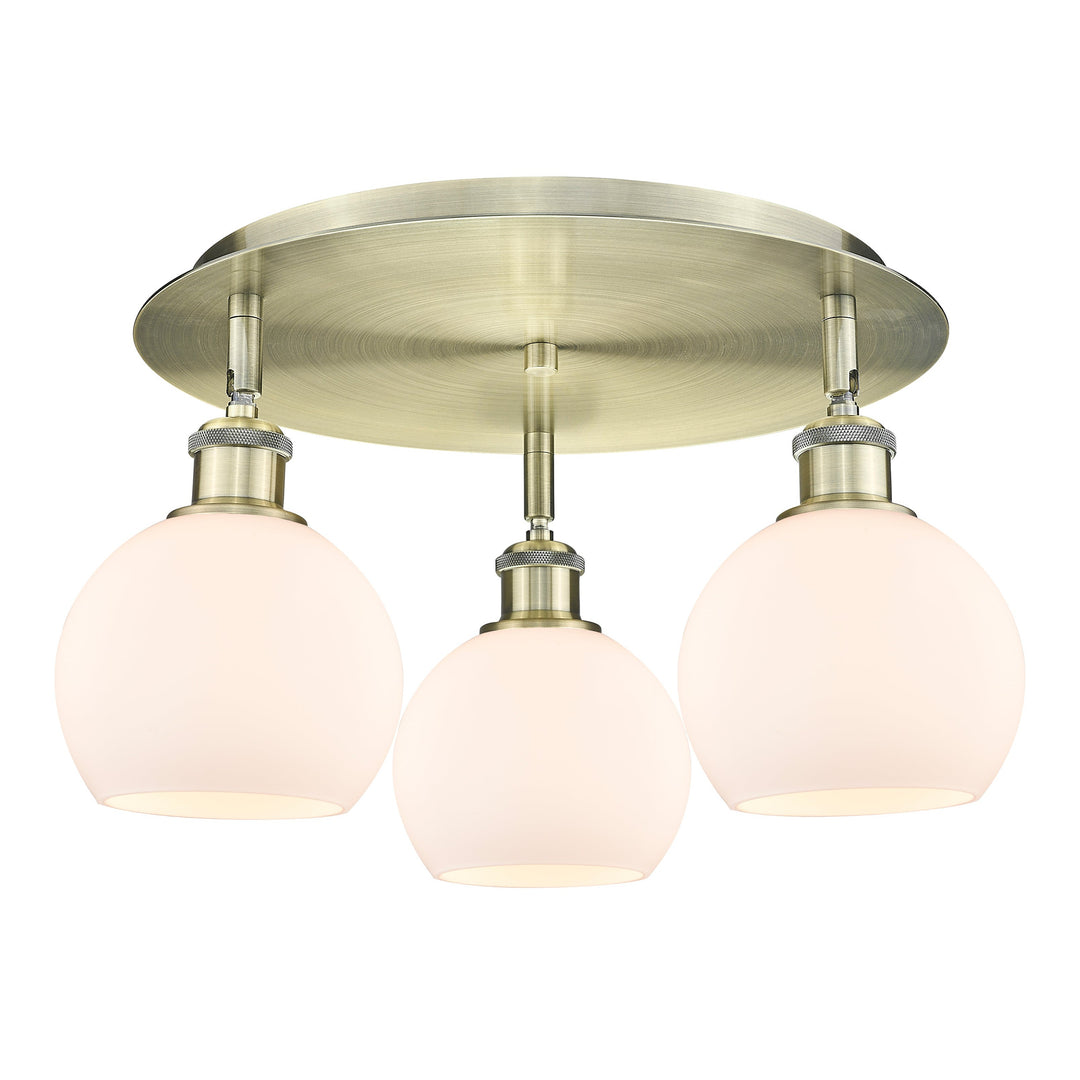 Innovations Downtown Urban 516-3C-AB-G121-6 Ceiling Light - Antique Brass