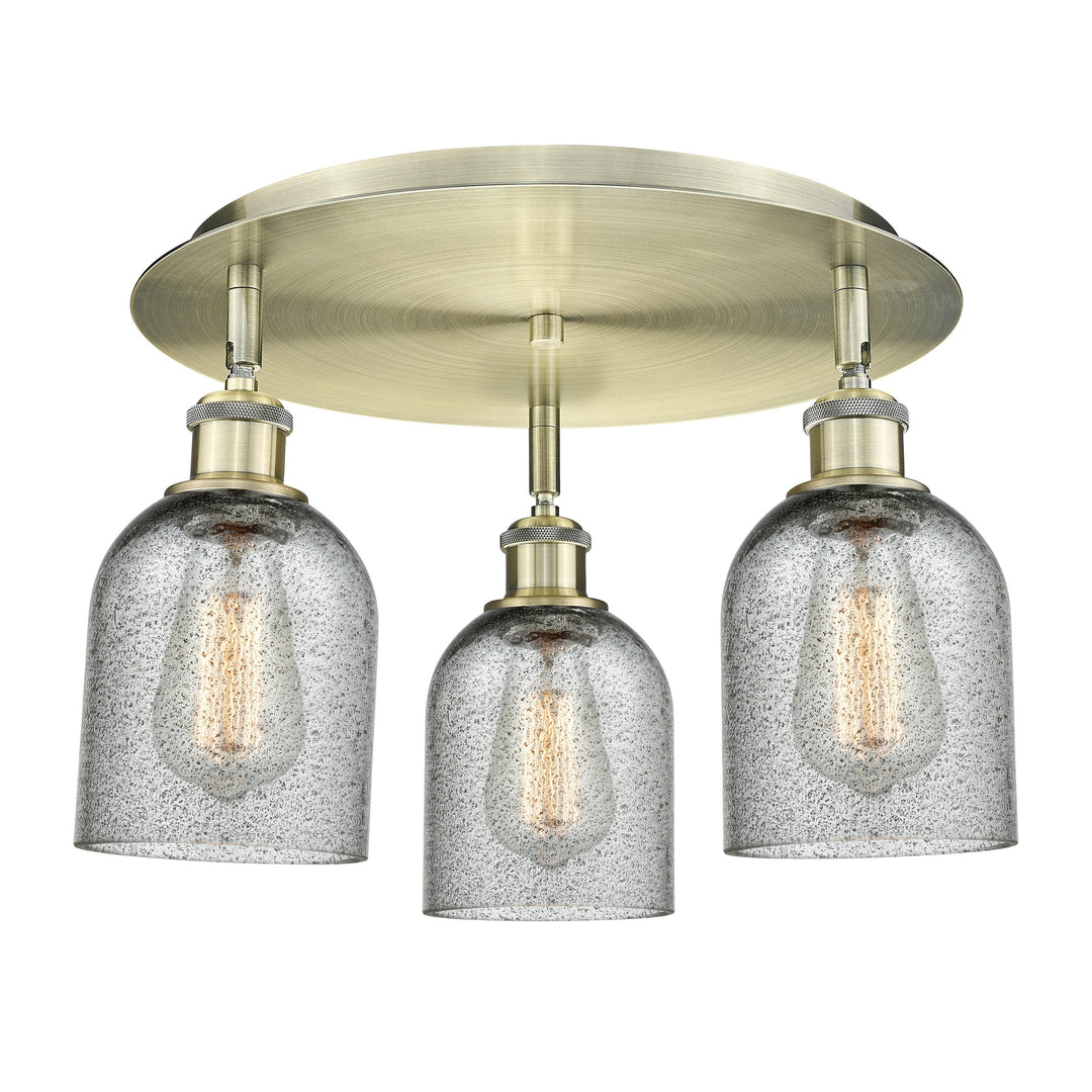 Innovations Downtown Urban 516-3C-AB-G257 Ceiling Light - Antique Brass
