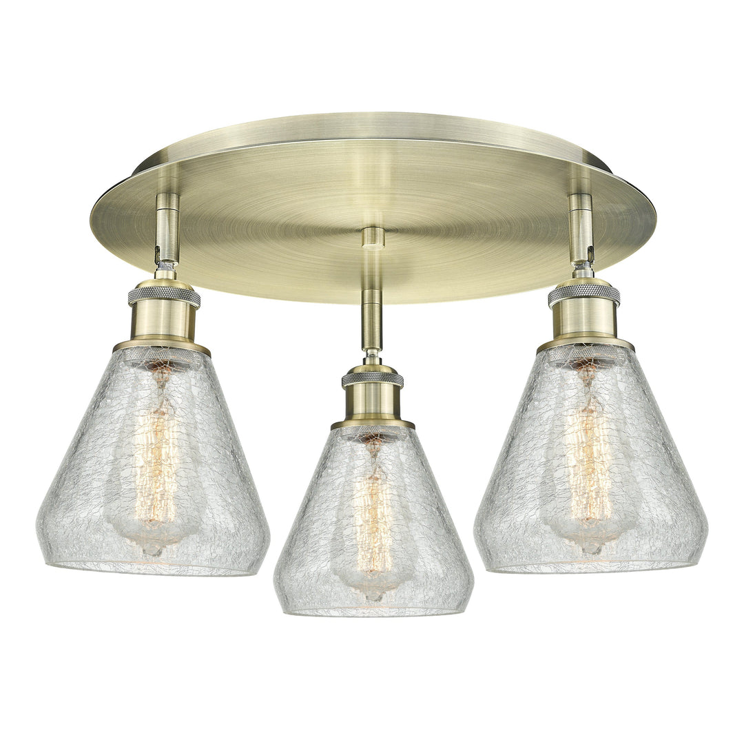 Innovations Downtown Urban 516-3C-AB-G275 Ceiling Light - Antique Brass