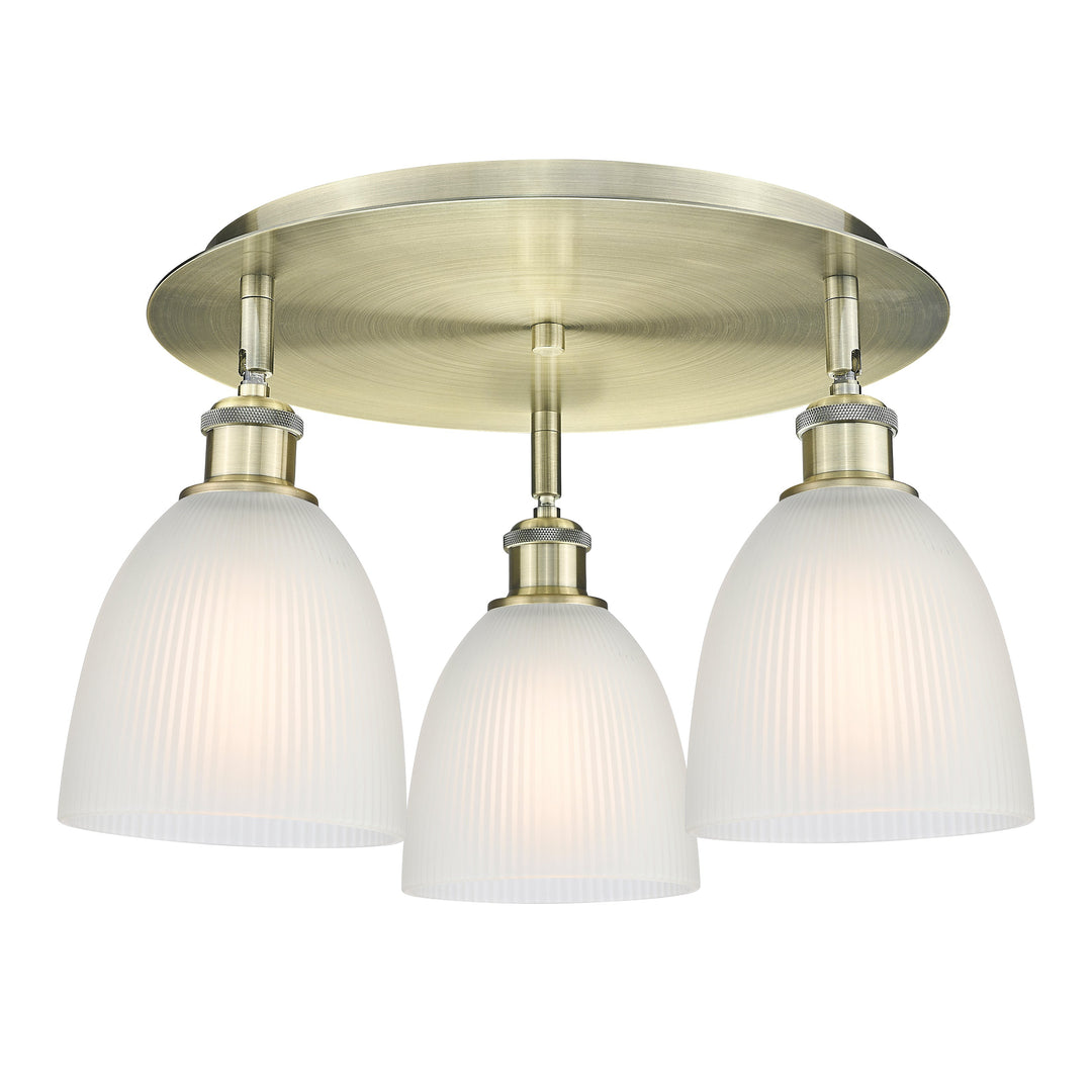 Innovations Downtown Urban 516-3C-AB-G381 Ceiling Light - Antique Brass