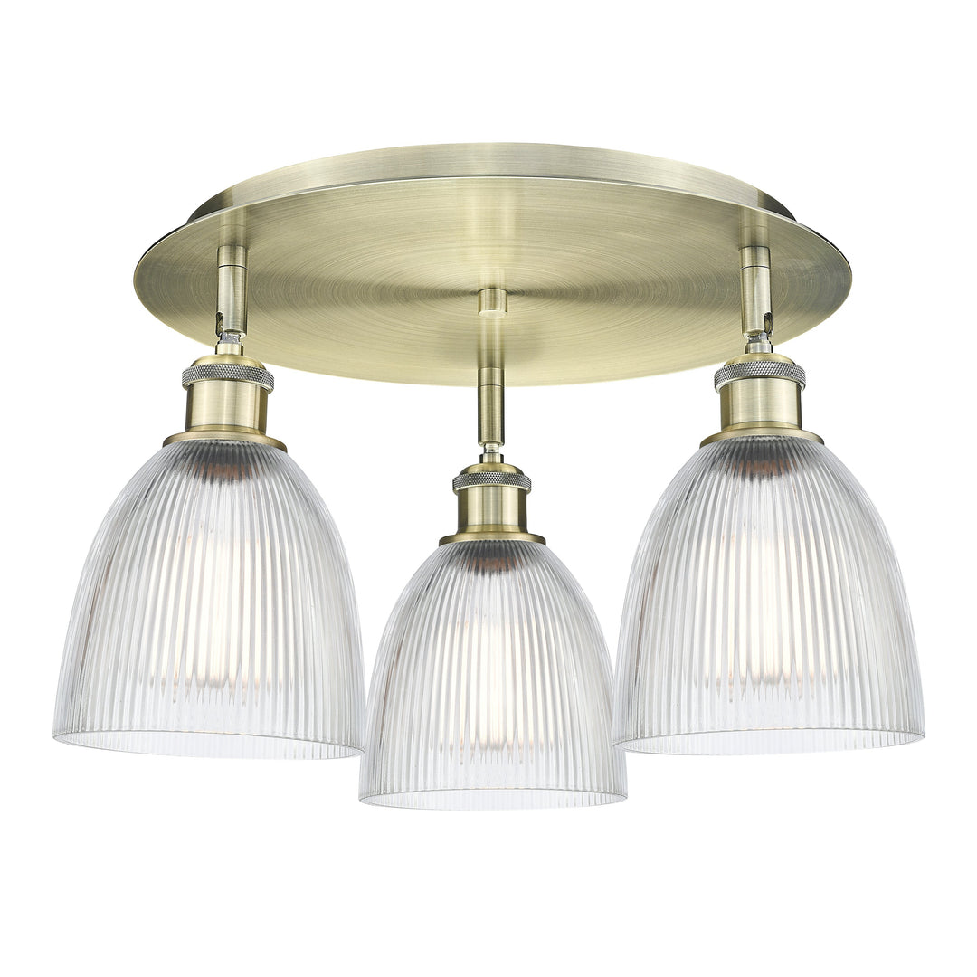 Innovations Downtown Urban 516-3C-AB-G382 Ceiling Light - Antique Brass