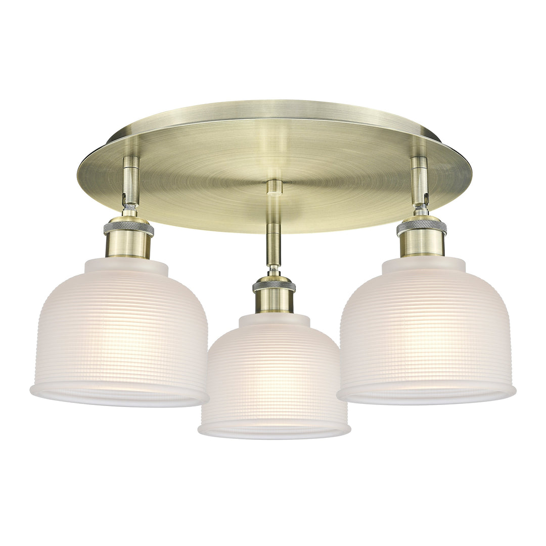 Innovations Downtown Urban 516-3C-AB-G411 Ceiling Light - Antique Brass