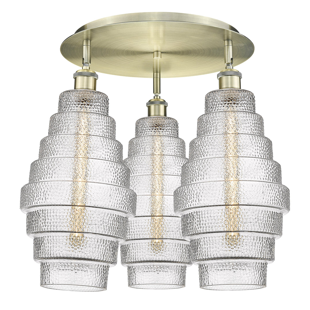 Innovations Downtown Urban 516-3C-AB-G672-8 Ceiling Light - Antique Brass