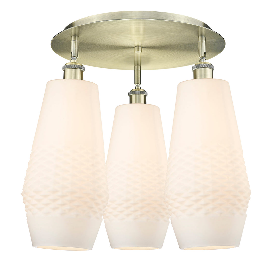 Innovations Downtown Urban 516-3C-AB-G681-7 Ceiling Light - Antique Brass