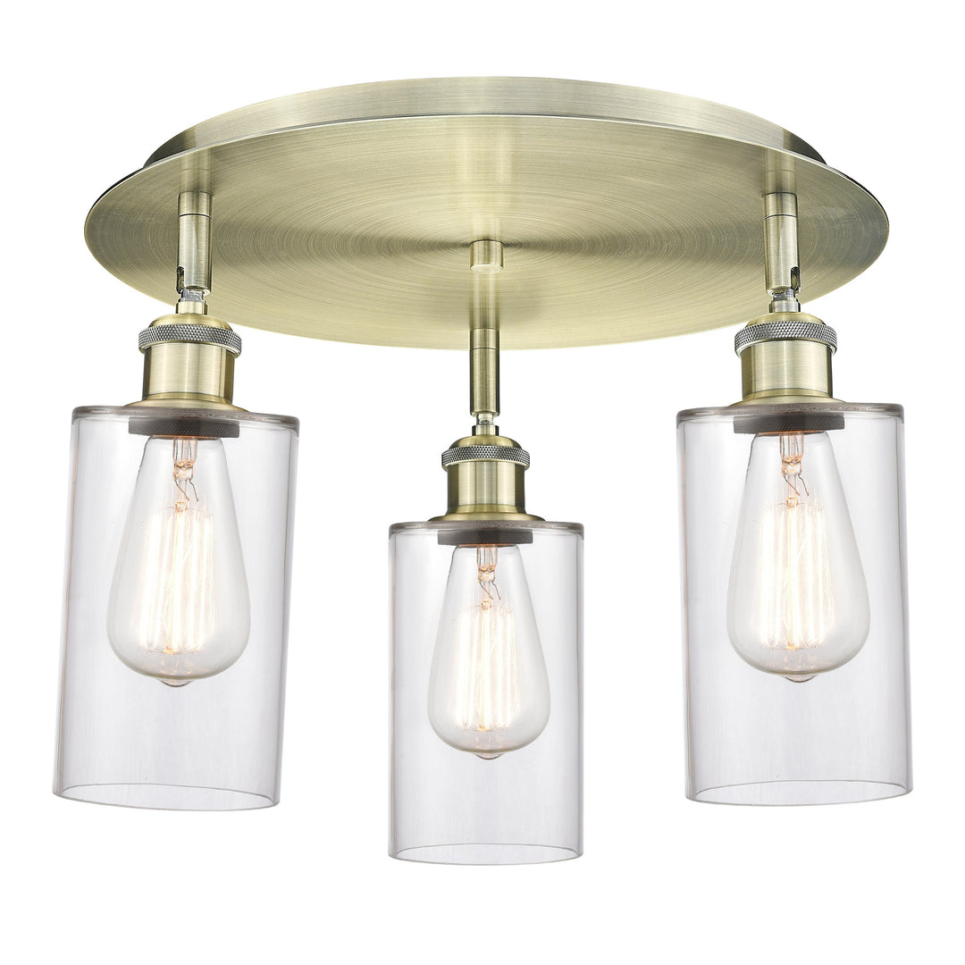 Innovations Downtown Urban 516-3C-AB-G802 Ceiling Light - Antique Brass