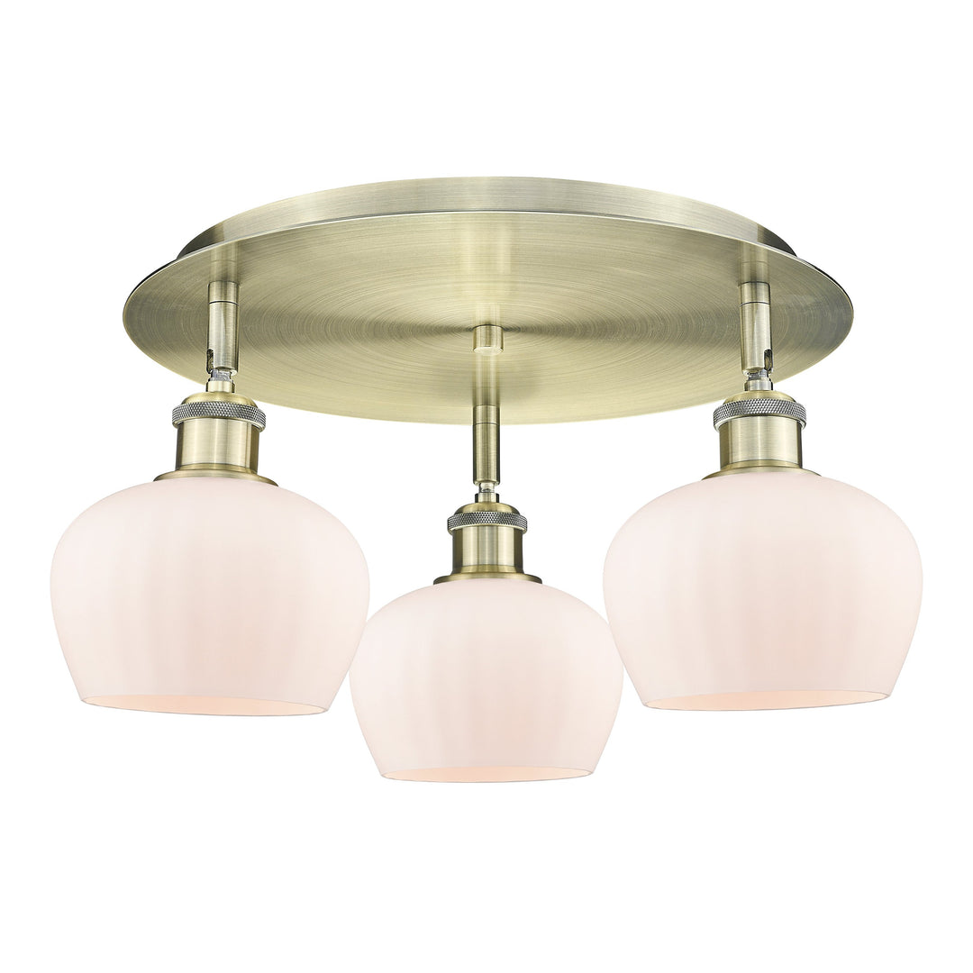 Innovations Downtown Urban 516-3C-AB-G91 Ceiling Light - Antique Brass
