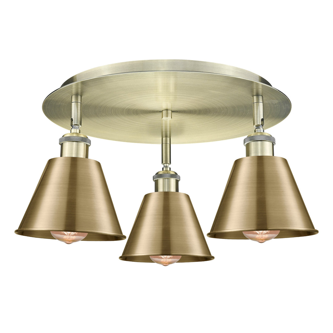 Innovations Downtown Urban 516-3C-AB-M8-AB Ceiling Light - Antique Brass