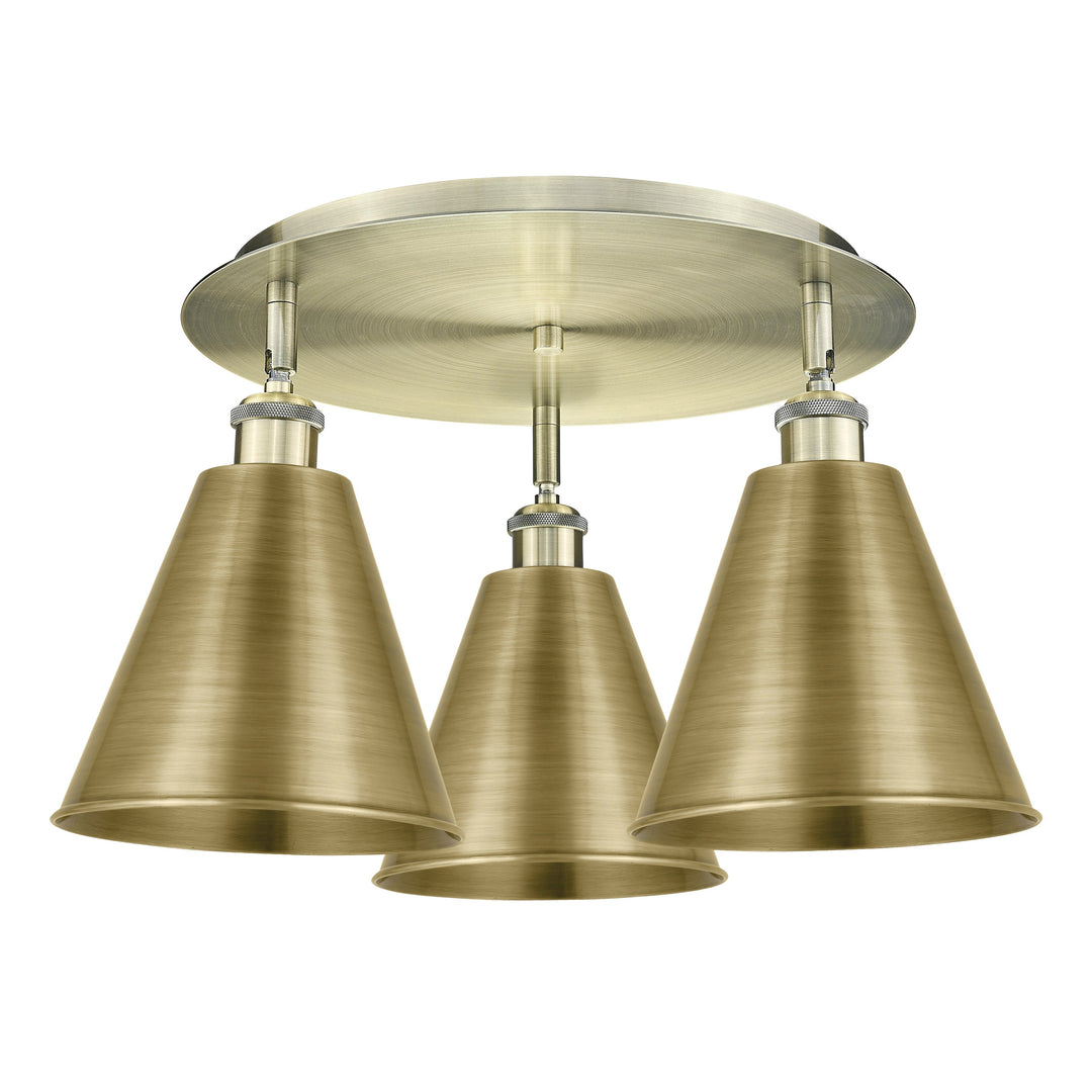 Innovations Downtown Urban 516-3C-AB-MBC-8-AB Ceiling Light - Antique Brass