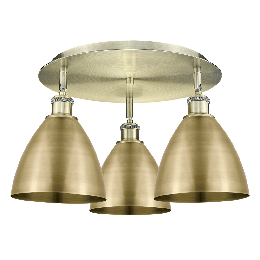 Innovations Downtown Urban 516-3C-AB-MBD-75-AB Ceiling Light - Antique Brass