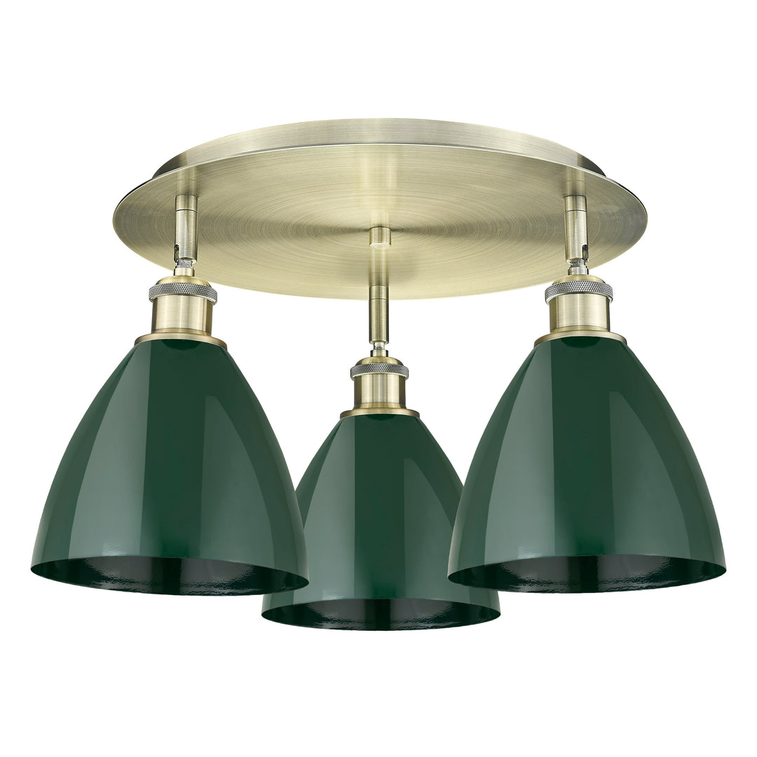 Innovations Downtown Urban 516-3C-AB-MBD-75-GR Ceiling Light - Antique Brass