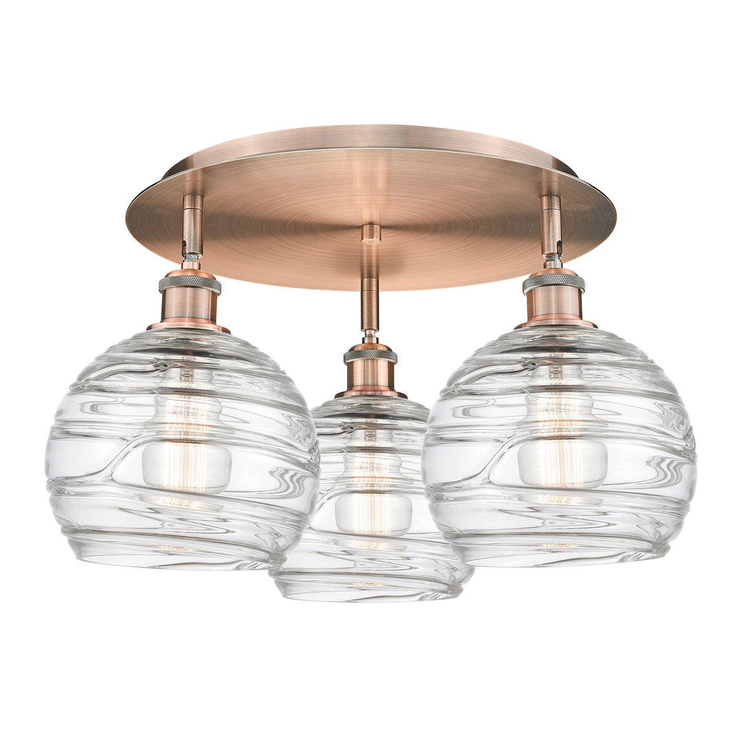 Innovations Downtown Urban 516-3C-AC-G1213-8 Ceiling Light - Antique Copper