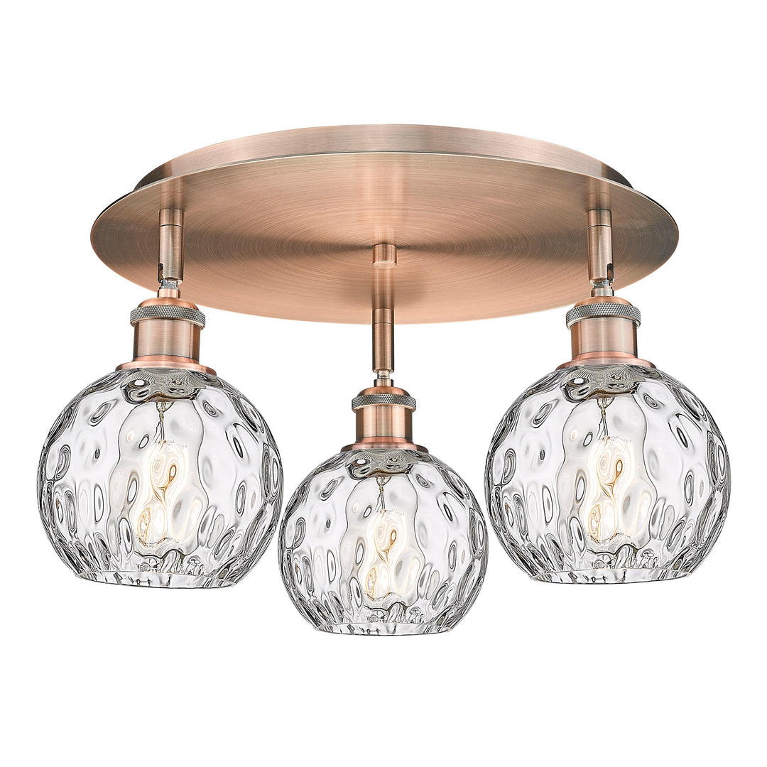 Innovations Downtown Urban 516-3C-AC-G1215-6 Ceiling Light - Antique Copper