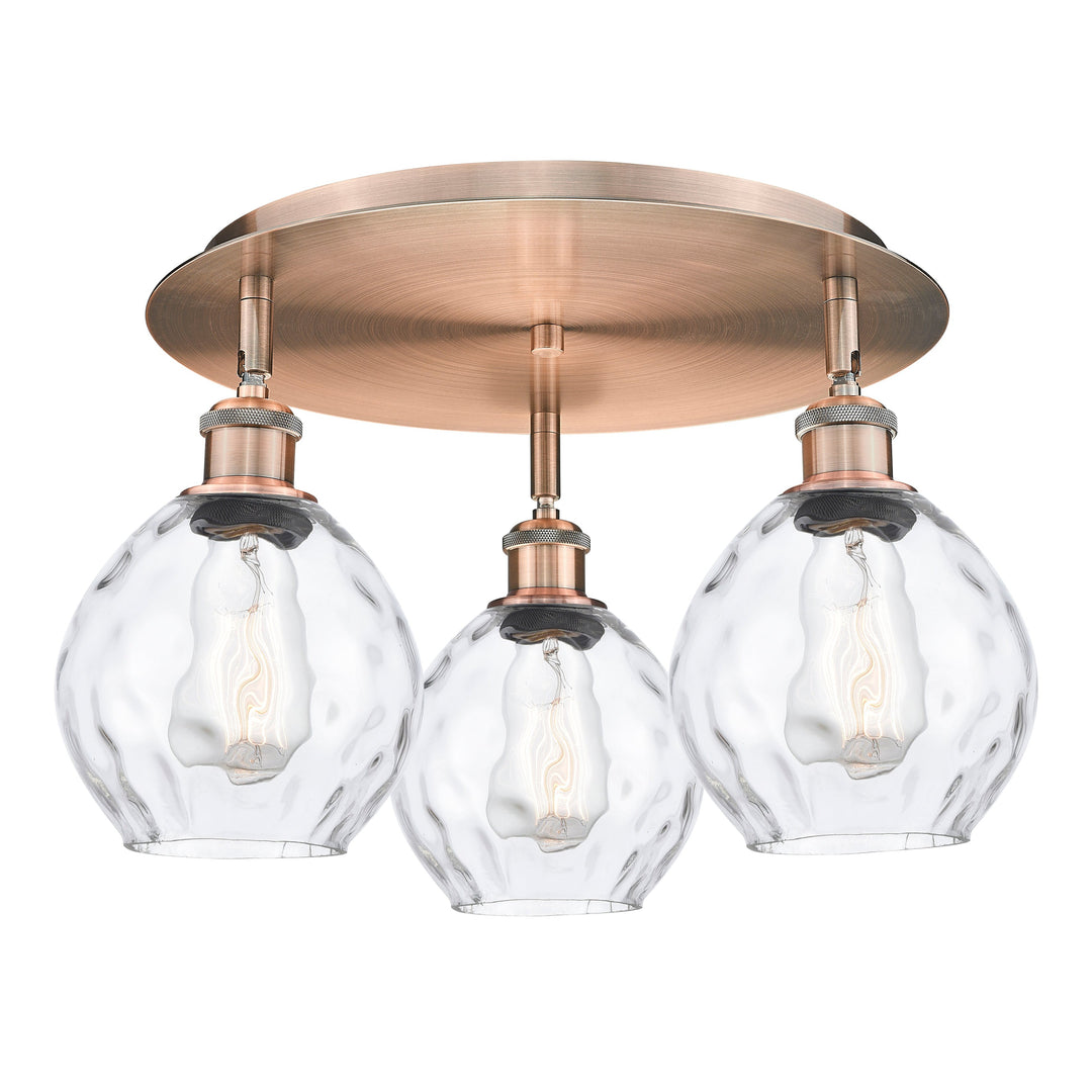Innovations Downtown Urban 516-3C-AC-G362 Ceiling Light - Antique Copper