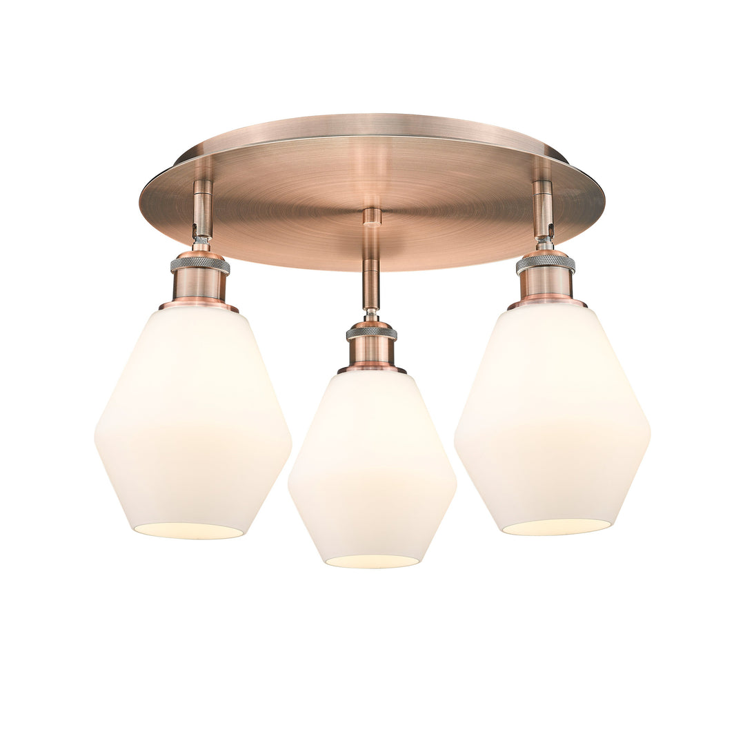 Innovations Downtown Urban 516-3C-AC-G651-6 Ceiling Light - Antique Copper
