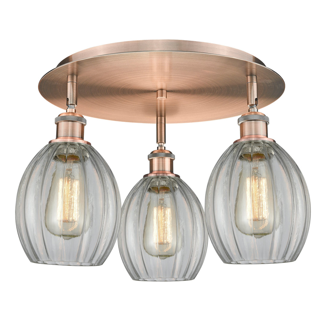 Innovations Downtown Urban 516-3C-AC-G82 Ceiling Light - Antique Copper