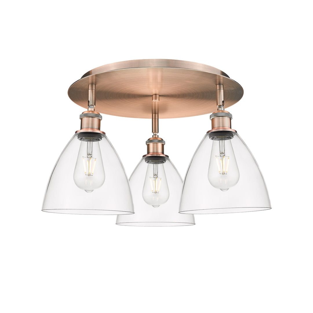 Innovations Downtown Urban 516-3C-AC-GBD-752 Ceiling Light - Antique Copper