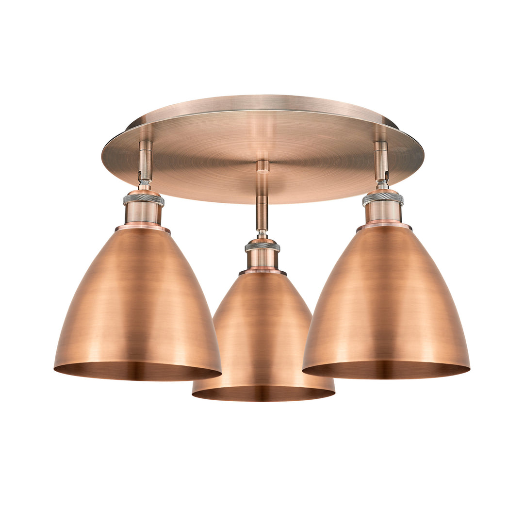 Innovations Downtown Urban 516-3C-AC-MBD-75-AC Ceiling Light - Antique Copper