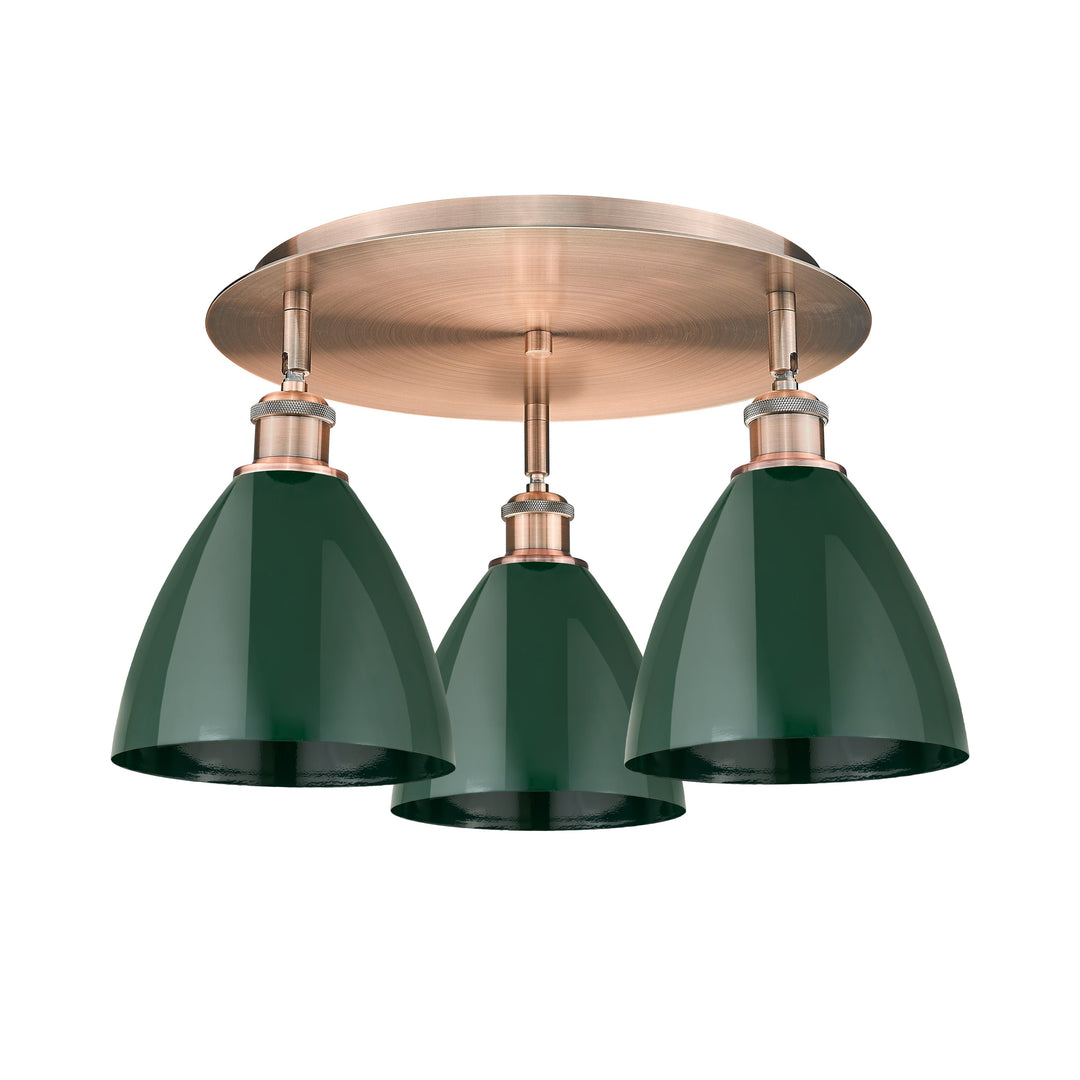 Innovations Downtown Urban 516-3C-AC-MBD-75-GR Ceiling Light - Antique Copper