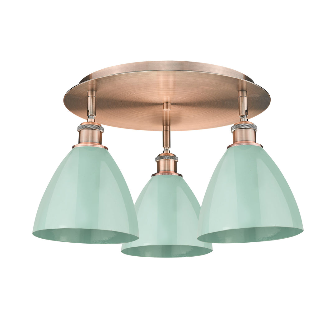 Innovations Downtown Urban 516-3C-AC-MBD-75-SF Ceiling Light - Antique Copper