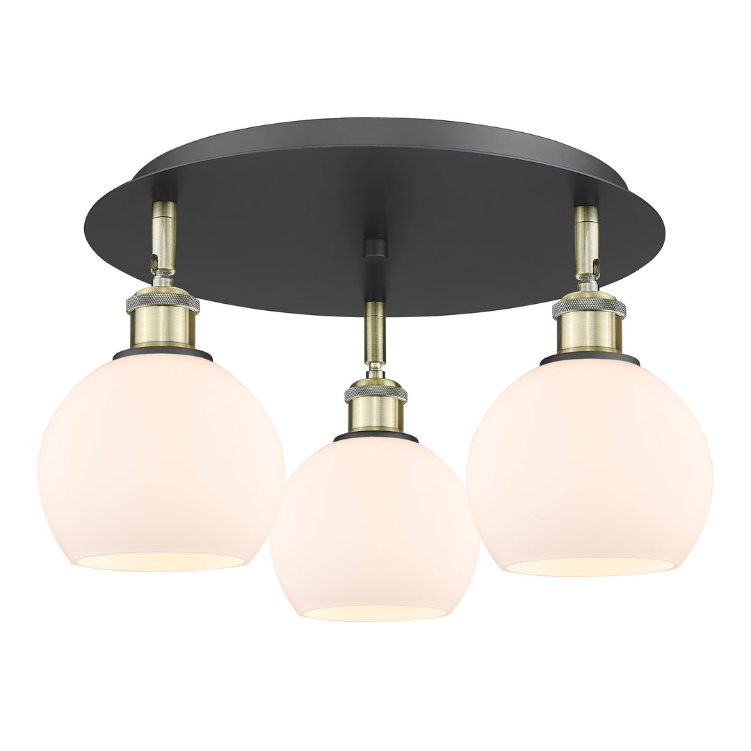 Innovations Downtown Urban 516-3C-BAB-G121-6 Ceiling Light - Black Antique Brass