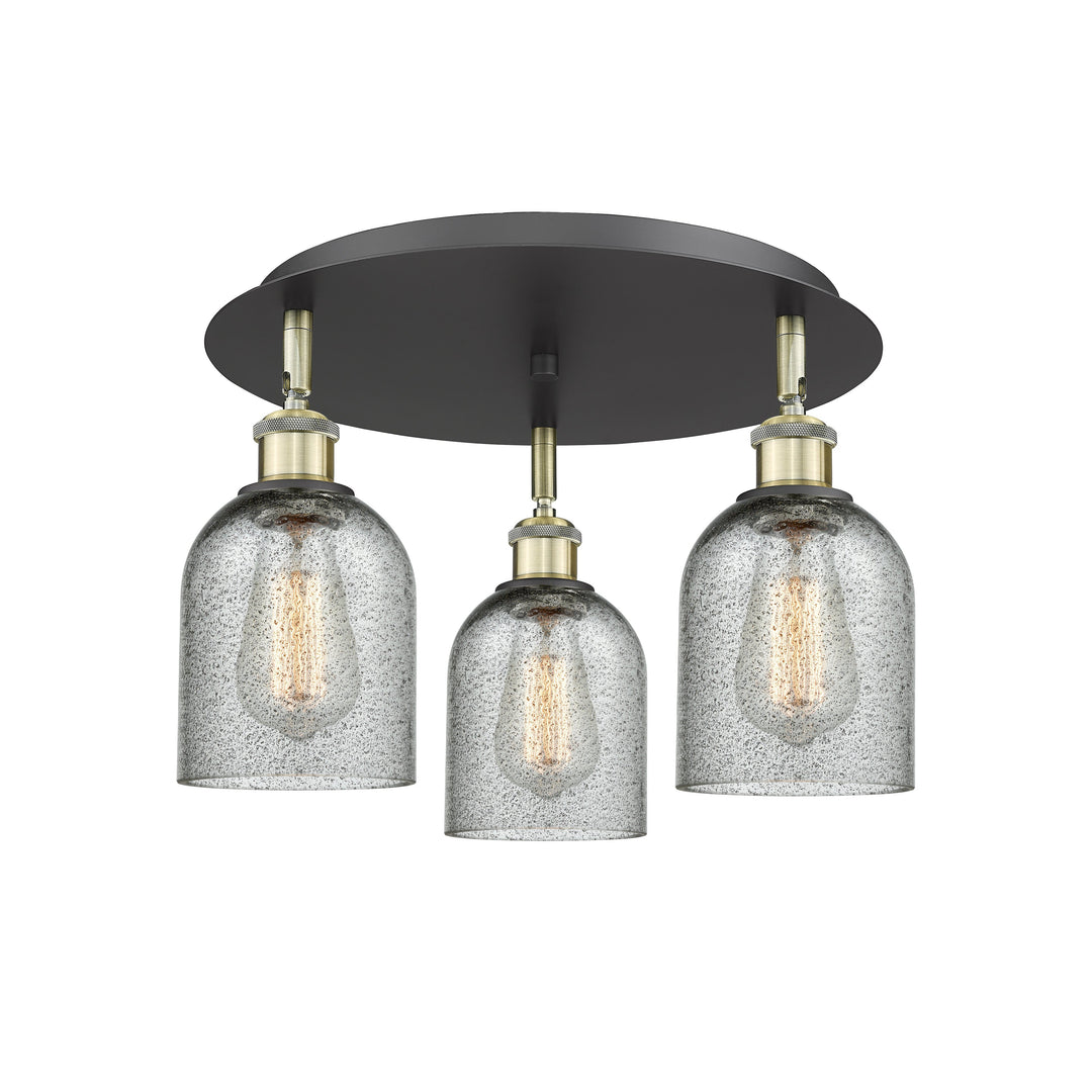 Innovations Downtown Urban 516-3C-BAB-G257 Ceiling Light - Black Antique Brass