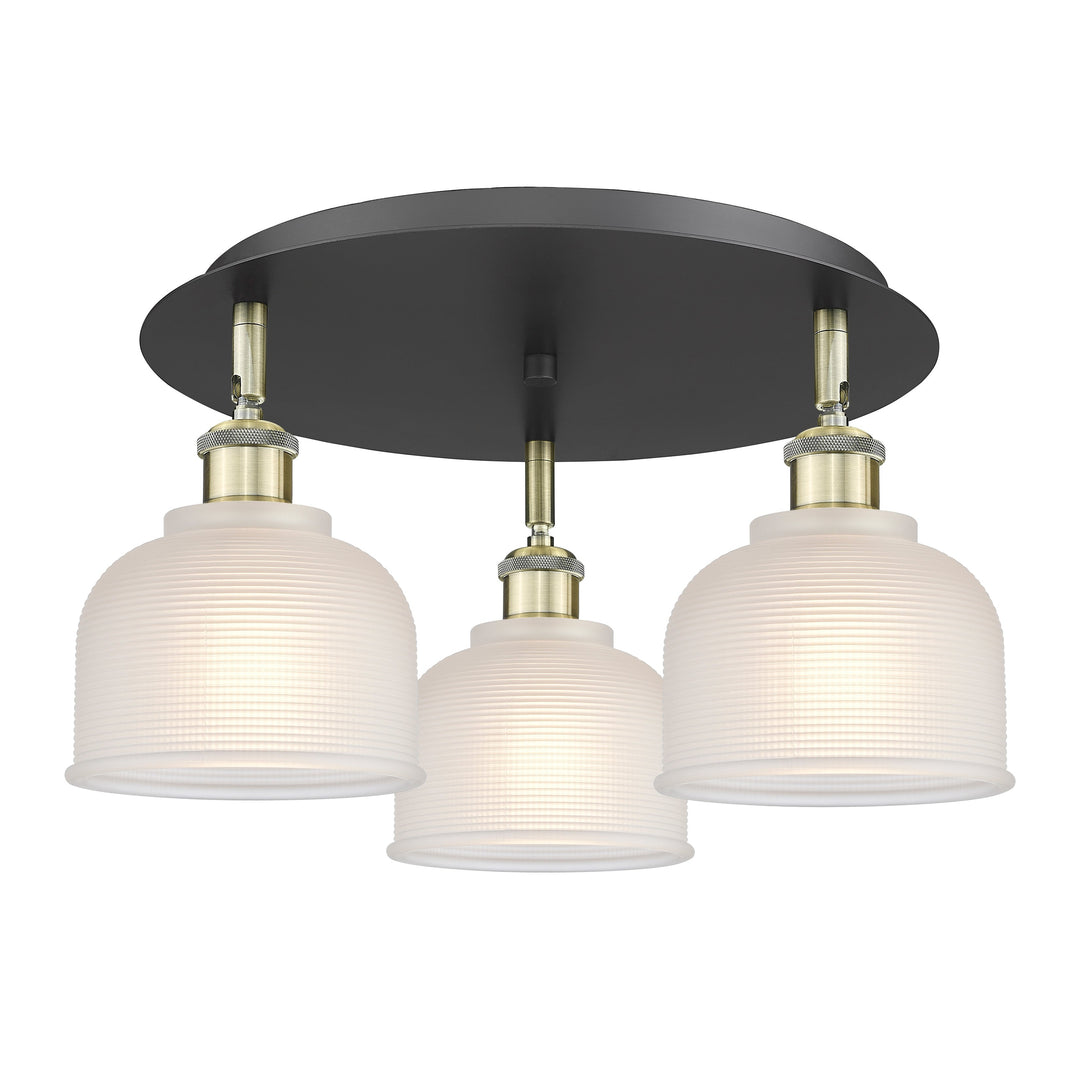 Innovations Downtown Urban 516-3C-BAB-G411 Ceiling Light - Black Antique Brass