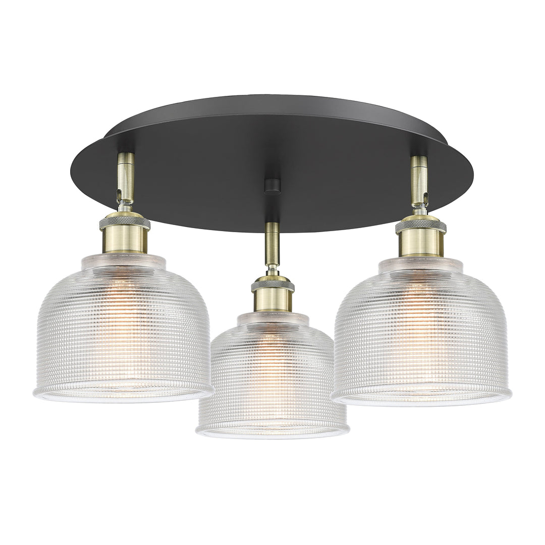 Innovations Downtown Urban 516-3C-BAB-G412 Ceiling Light - Black Antique Brass