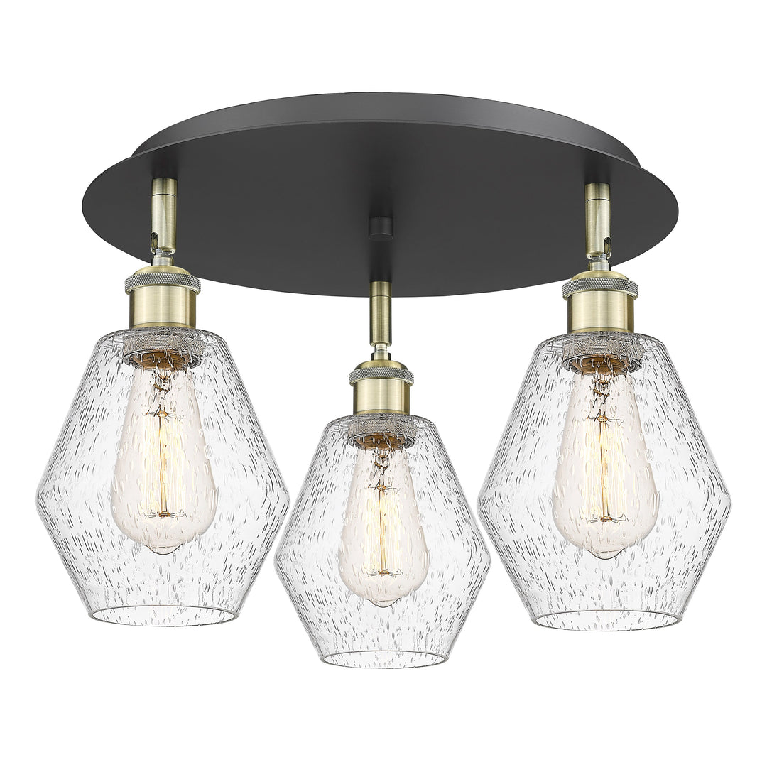 Innovations Downtown Urban 516-3C-BAB-G654-6 Ceiling Light - Black Antique Brass