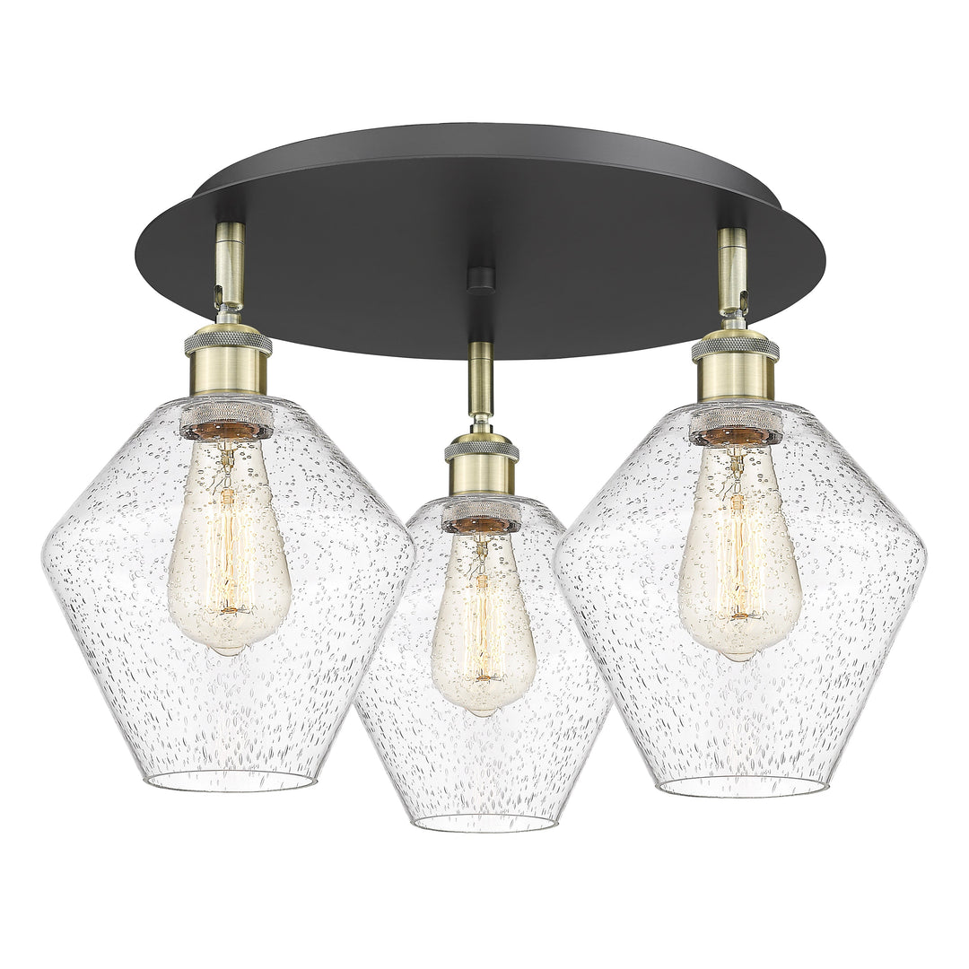 Innovations Downtown Urban 516-3C-BAB-G654-8 Ceiling Light - Black Antique Brass