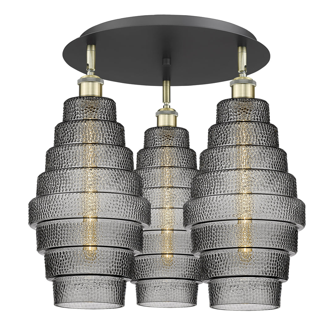 Innovations Downtown Urban 516-3C-BAB-G673-8 Ceiling Light - Black Antique Brass