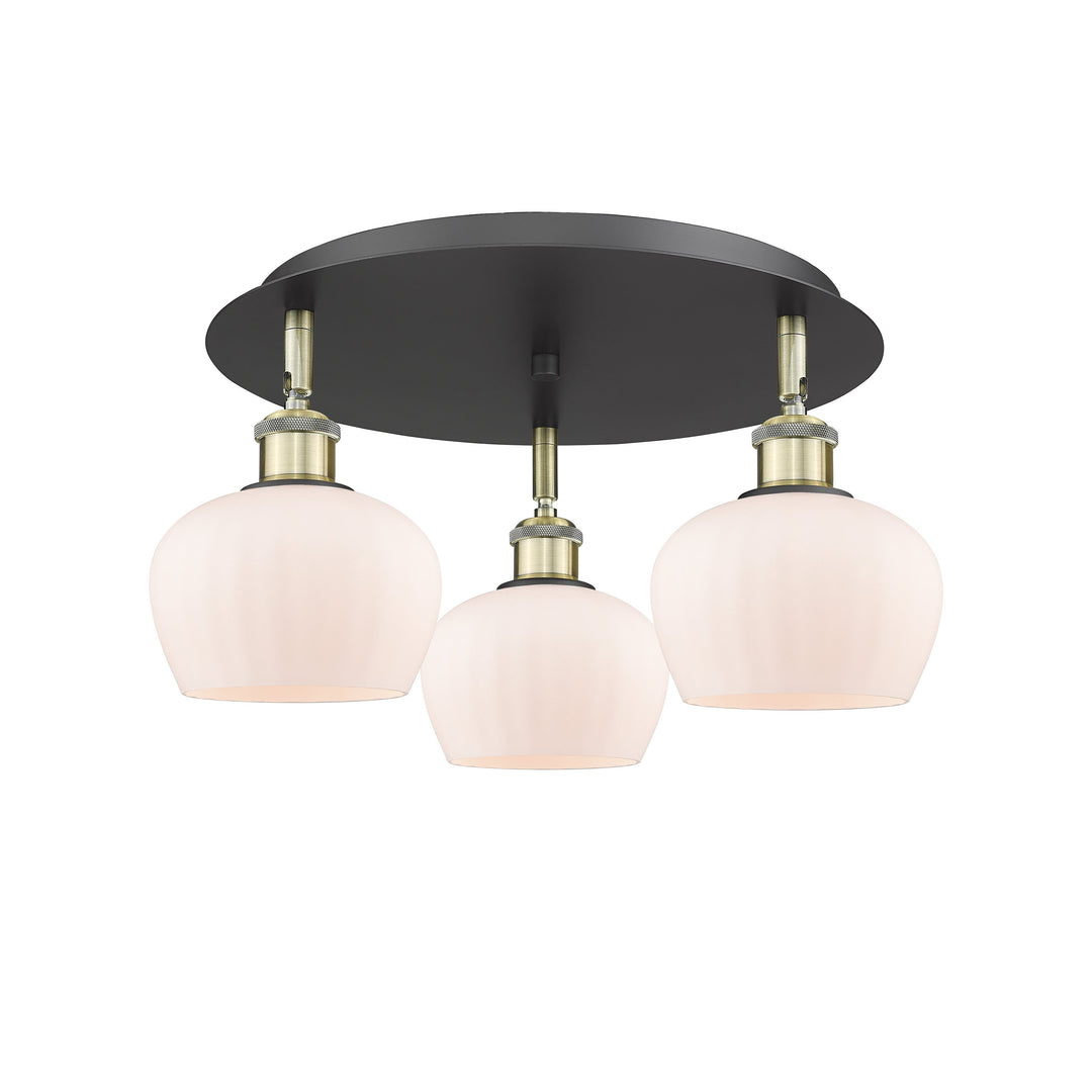 Innovations Downtown Urban 516-3C-BAB-G91 Ceiling Light - Black Antique Brass