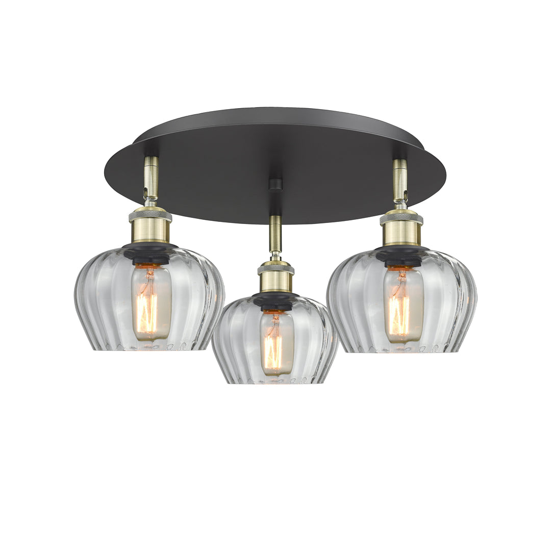 Innovations Downtown Urban 516-3C-BAB-G92 Ceiling Light - Black Antique Brass