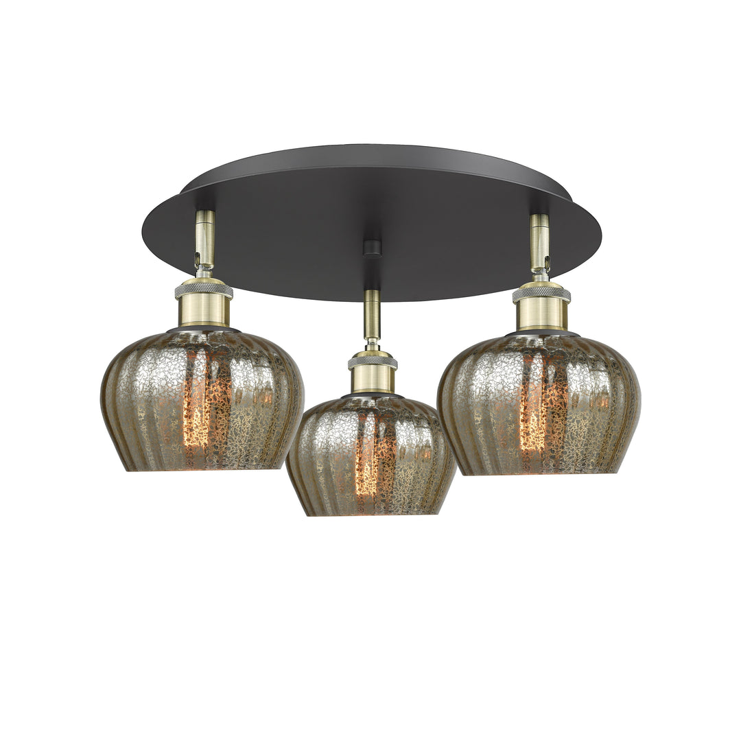 Innovations Downtown Urban 516-3C-BAB-G96 Ceiling Light - Black Antique Brass