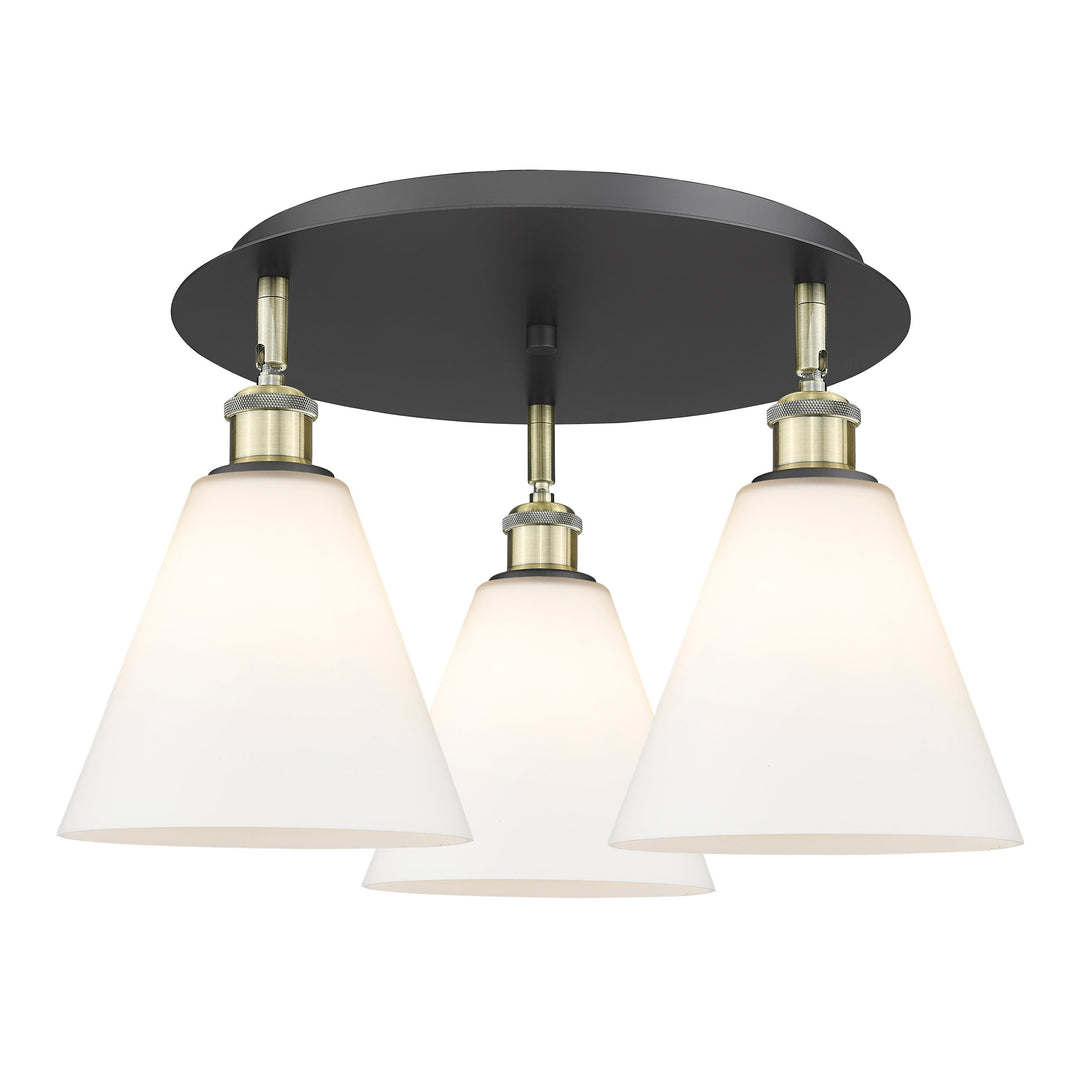 Innovations Downtown Urban 516-3C-BAB-GBC-81 Ceiling Light - Black Antique Brass