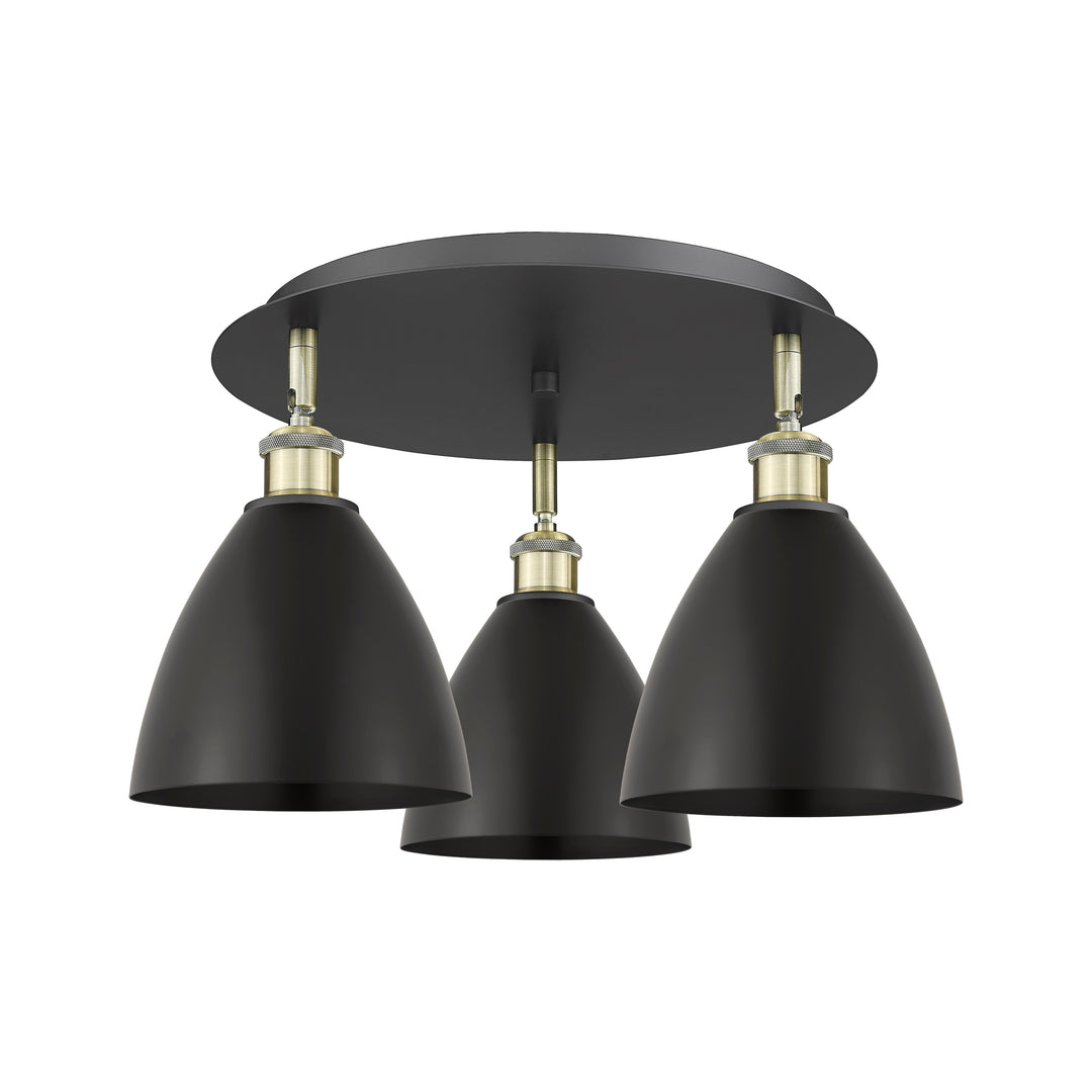 Innovations Downtown Urban 516-3C-BAB-MBD-75-BK Ceiling Light - Black Antique Brass