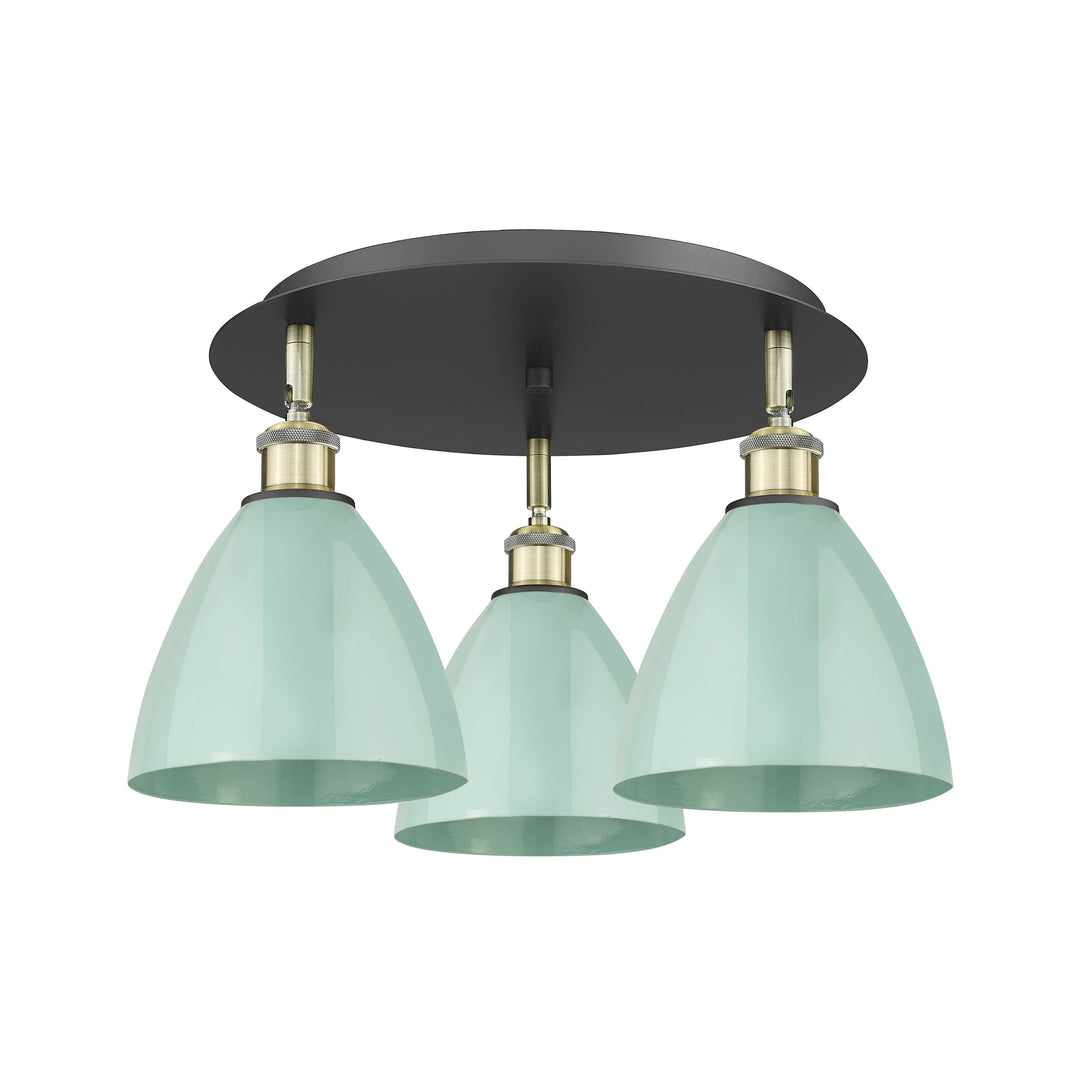 Innovations Downtown Urban 516-3C-BAB-MBD-75-SF Ceiling Light - Black Antique Brass