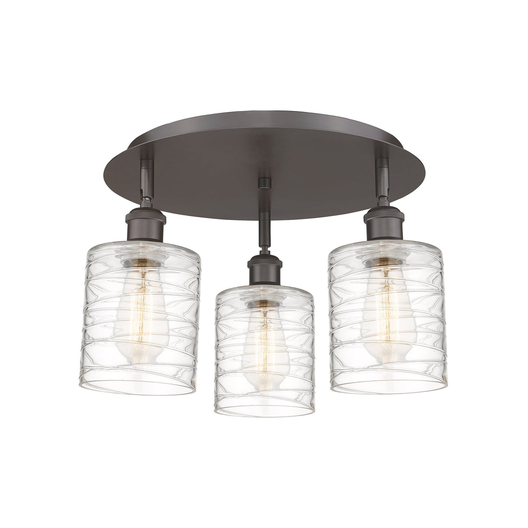 Innovations Downtown Urban 516-3C-OB-G1113 Ceiling Light - Oil Rubbed Bronze